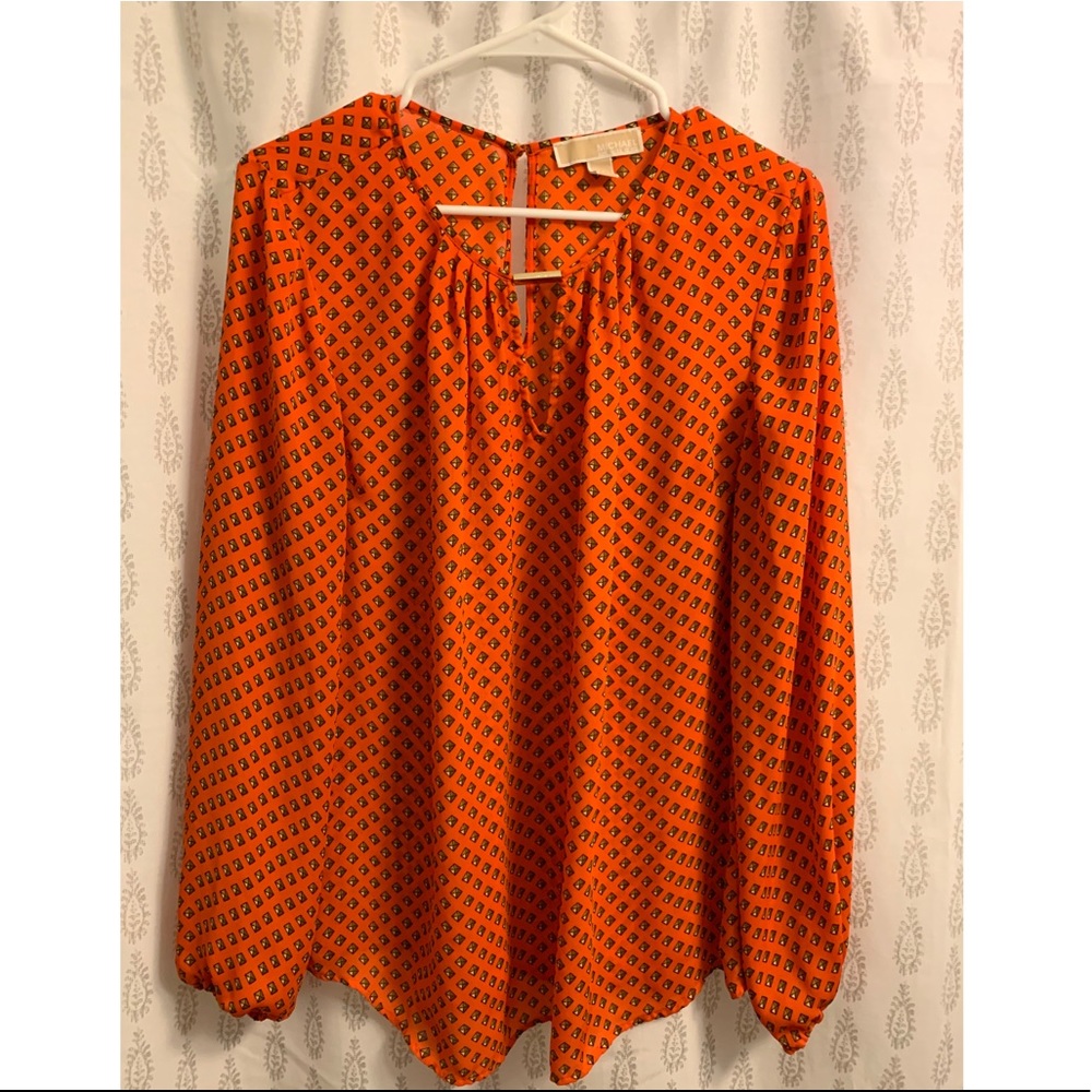 Michael Kors Bright Diamond Printed Blouse